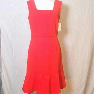 Camilyn Beth The Stacey Red Fit And Flare Flirty Sleeveless Dress SZ 4
